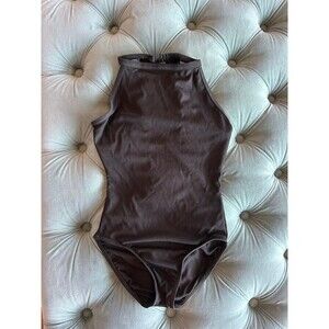 Danz n motion Black leotard Girls  size 8-10